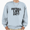 American Football Life 24 7 Football Sweatshirt - Graphic Print for Adults