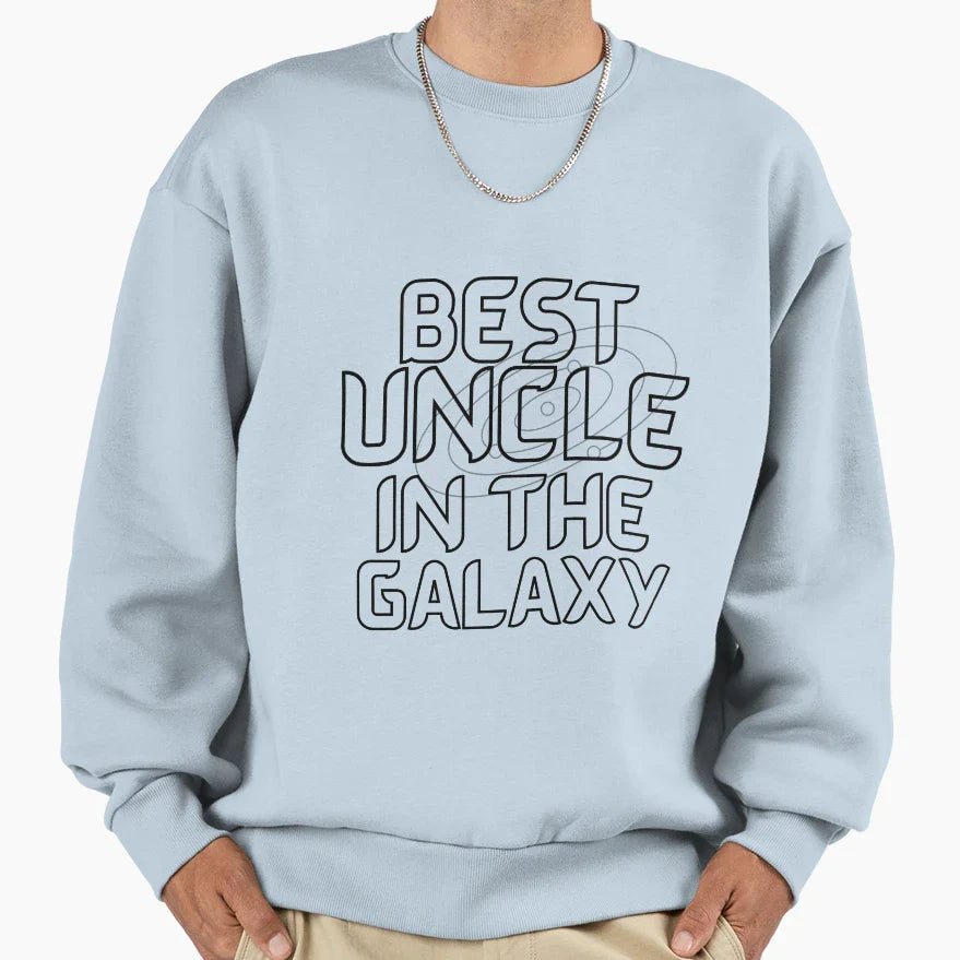 Best Uncle Galaxy Sweatshirt - Unique Graphic for Adults
