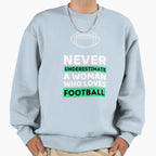 Never Underestimate Who Loves Sweatshirt - Custom Art Print Men Women