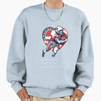 Valentines Day Football Video Sweatshirt - Casual Everyday Wear for Adults