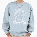 Football Daughter Flowers Sweatshirt - Custom Art Print for Adults