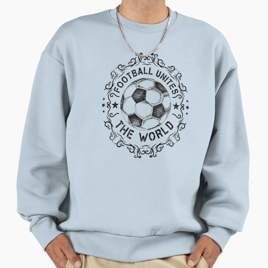 Football Unites World Sweatshirt - Graphic Print Unisex