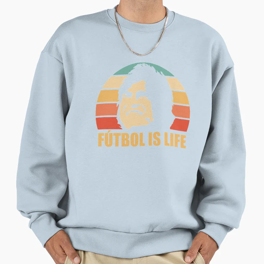 Futbol Is Life Sweatshirt - Casual Everyday Wear Unisex