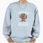 Just Who Loves Football Sweatshirt - Novelty Apparel Unisex