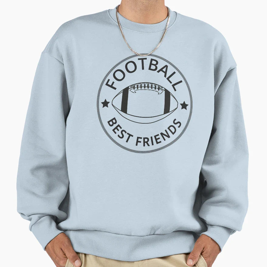 American Football Best Friends I Sweatshirt - Custom Art Print Men Women