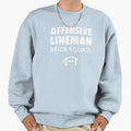 Offensive Lineman Oline Brick Sweatshirt - Casual Everyday Wear for Adults