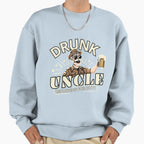 Drunk Uncle Reporting Duty Sweatshirt - Unique Graphic Men Women