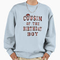 Cousin Birthday American Football Party Sweatshirt - Graphic Print Unisex