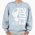 Football 10Th Birthday Soccer Sweatshirt - Unique Graphic for Adults