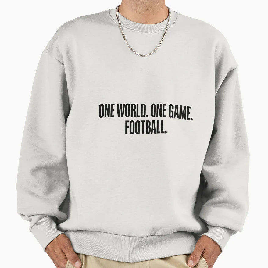 One World One Game Football Global T-Shirt - Aesthetic Graphic Men Women
