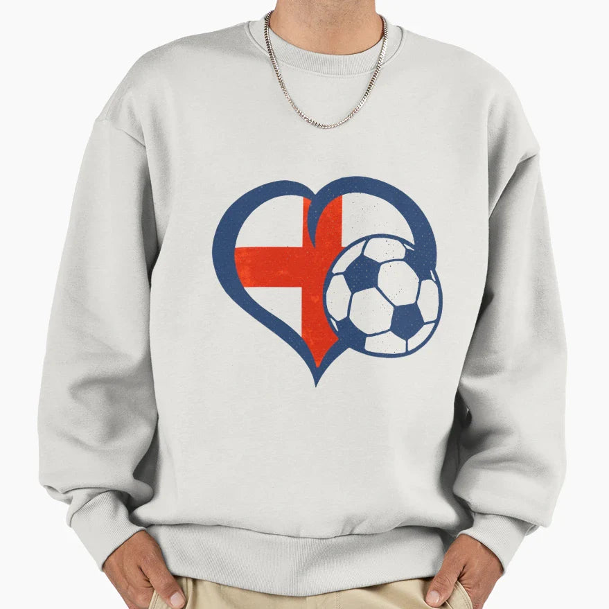 England Football Sweatshirt - Minimalist Print Men Women