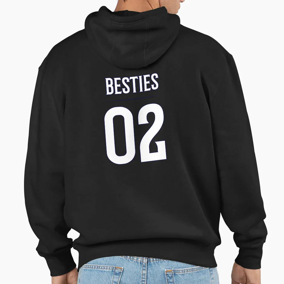 Besties 02 Hoodie - Custom Art Print for Adults