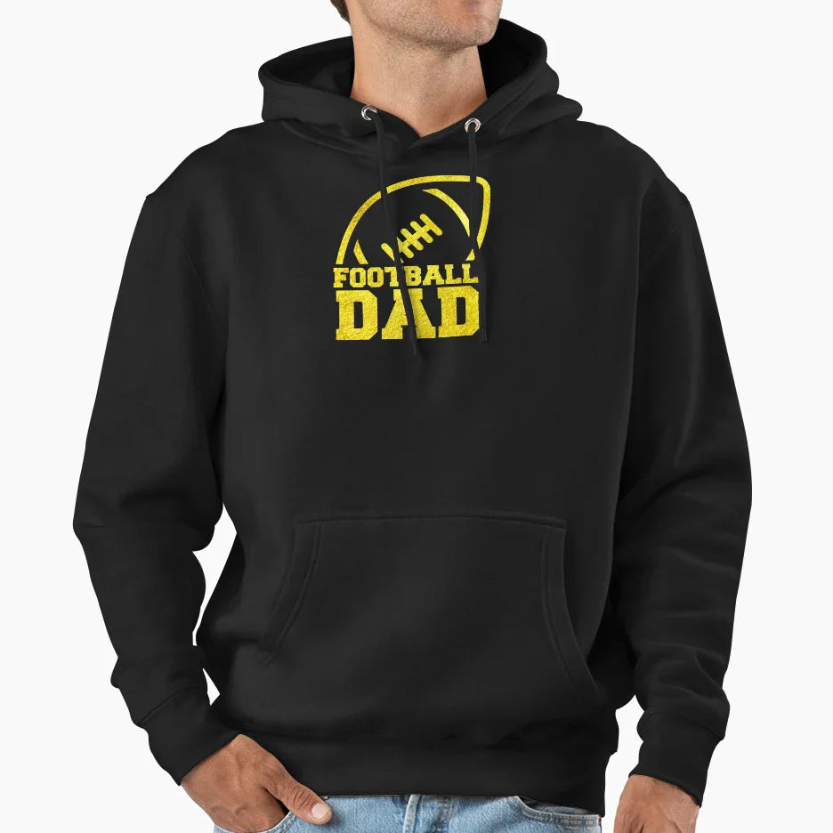 Football Dad Hoodie - Minimalist Print Unisex