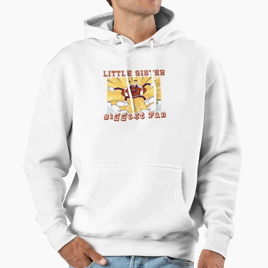 Little Sister Biggest Fan T-Shirt - Casual Everyday Wear Men Women