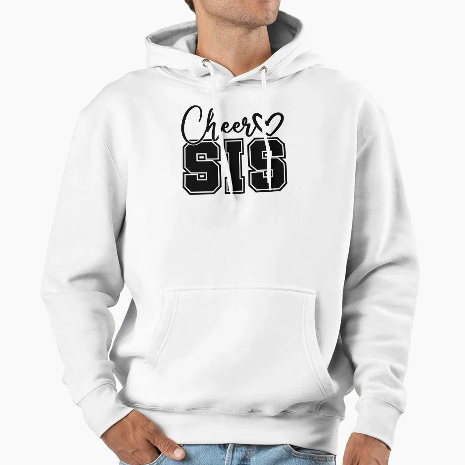 Cheer Sis Hoodie - Trendy Graphic for Adults