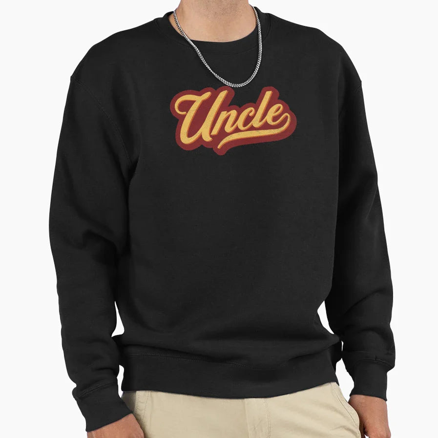 Uncle Typography Sweatshirt - Casual Everyday Wear Men Women