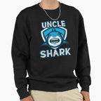 Uncle Shark Sweatshirt - Unique Graphic for Adults