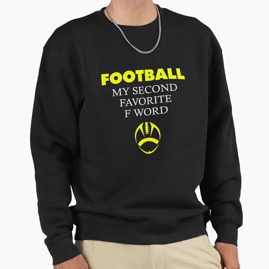 Funny Football Dad Second Sweatshirt - Casual Everyday Wear for Adults