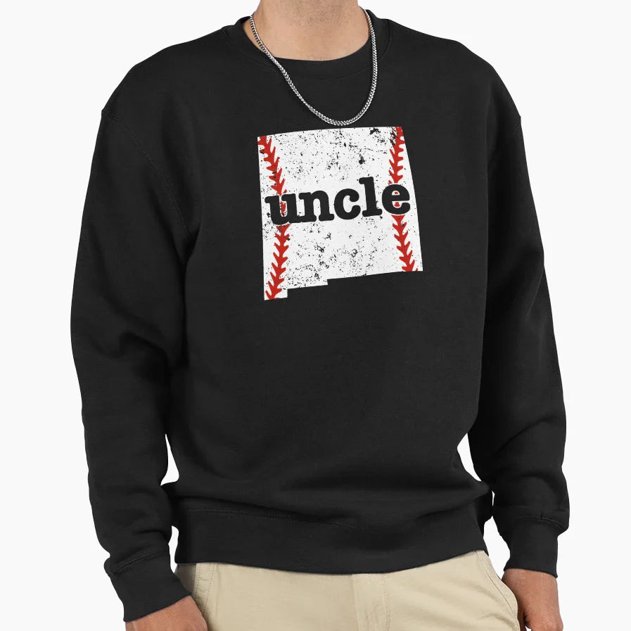 Uncle Baseball New Mexico Softball Uncle T-Shirt - Novelty Apparel Unisex