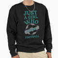 Just Who Loves Football Soccer Sweatshirt - Trendy Graphic Unisex