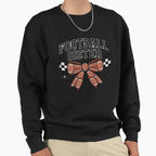 Coquette Bow American Football Sweatshirt - Casual Everyday Wear Unisex