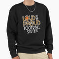 Leopard Proud American Football Sweatshirt - Casual Everyday Wear Unisex