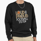 Leopard Proud American Football Sweatshirt - Casual Everyday Wear Unisex