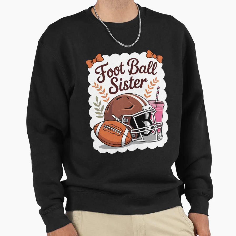 Game Day Touchdown Season Football Sweatshirt - Graphic Print Men Women