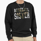 Camo Baseball Sister Heart Sweatshirt - Streetwear Style Men Women