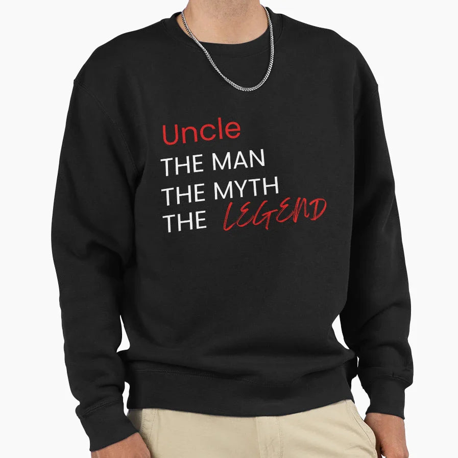 Uncle Myth Legend Red White Sweatshirt - Novelty Apparel Men Women
