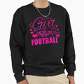Just Who Loves Football Sweatshirt - Graphic Print Unisex