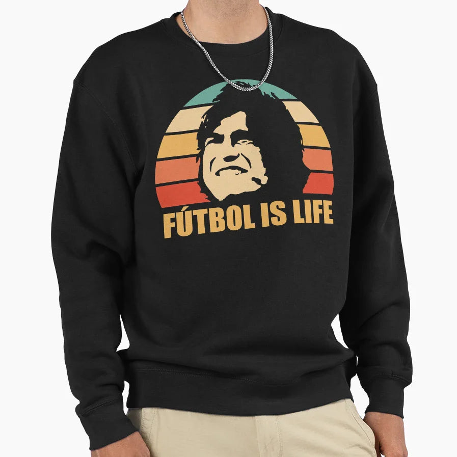 Futbol Is Lif E Sweatshirt - Trendy Graphic Unisex