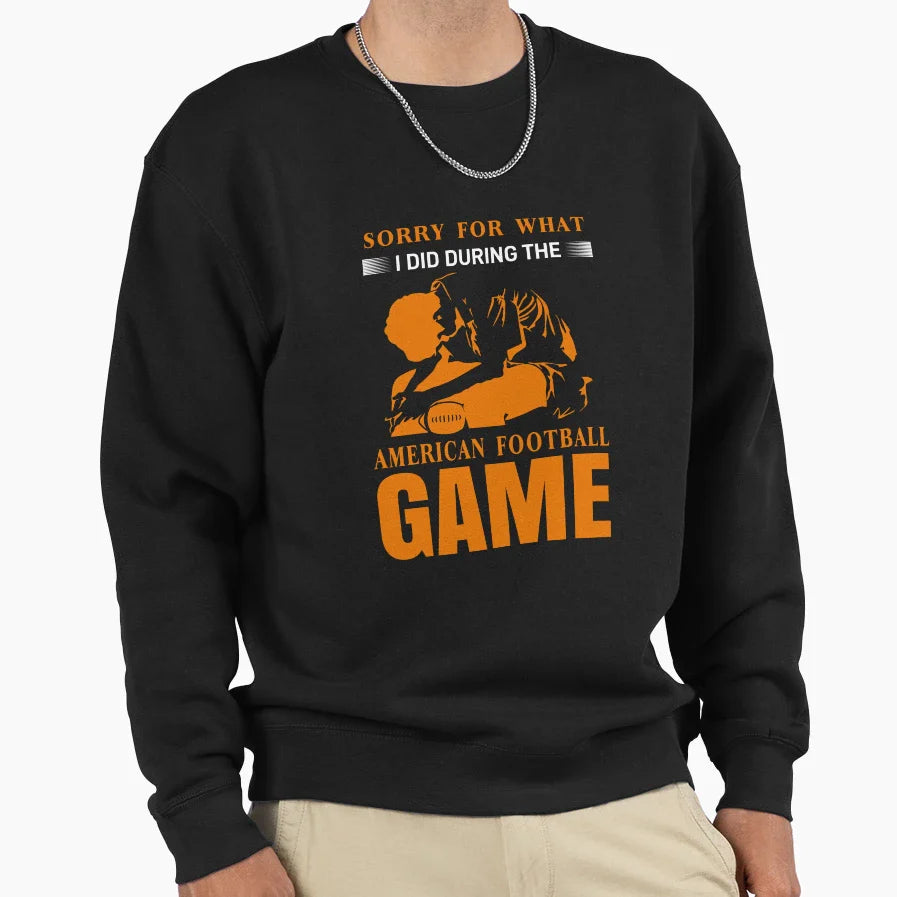 American Football Sweatshirt - Minimalist Print Unisex