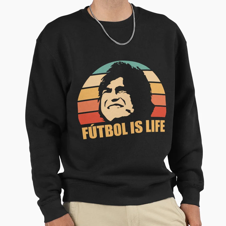 Futbol Is Life Sweatshirt - Unique Graphic Unisex