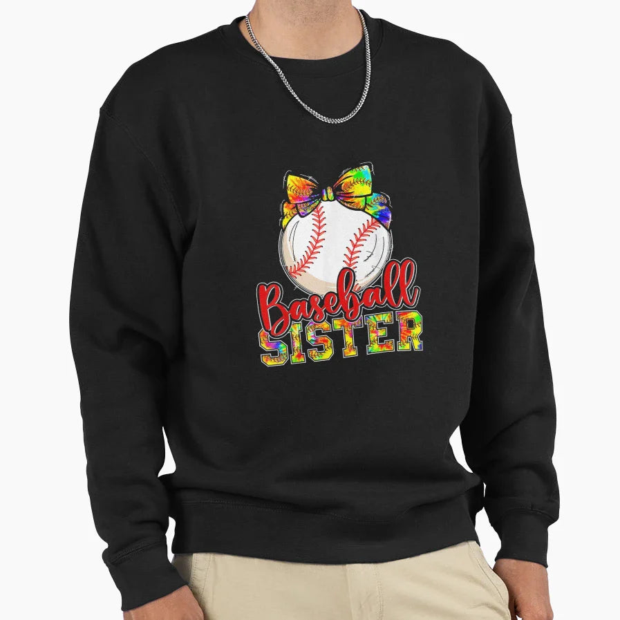 Baseball Sister Sweatshirt - Novelty Apparel for Adults