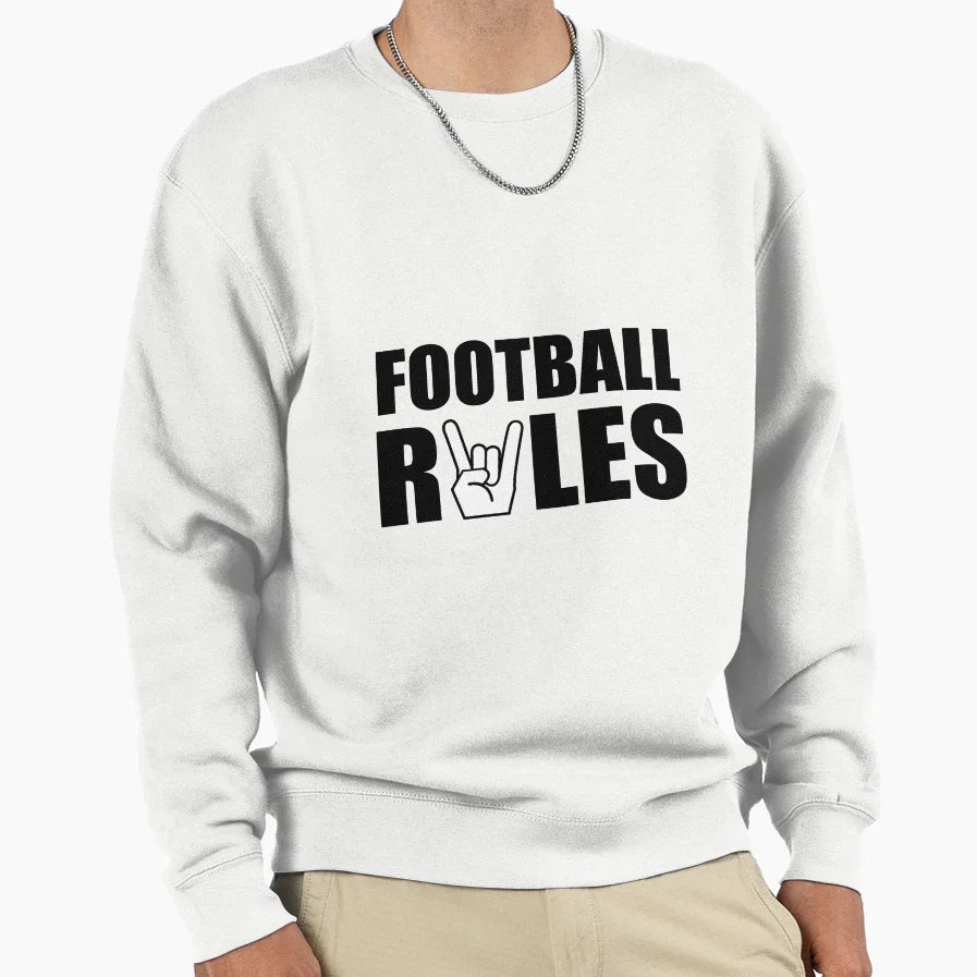 Football Rules Sweatshirt - Novelty Apparel for Adults