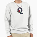 Rose Initial Q Letter Romantic Gift Sweatshirt - Fun Novelty Design Unisex