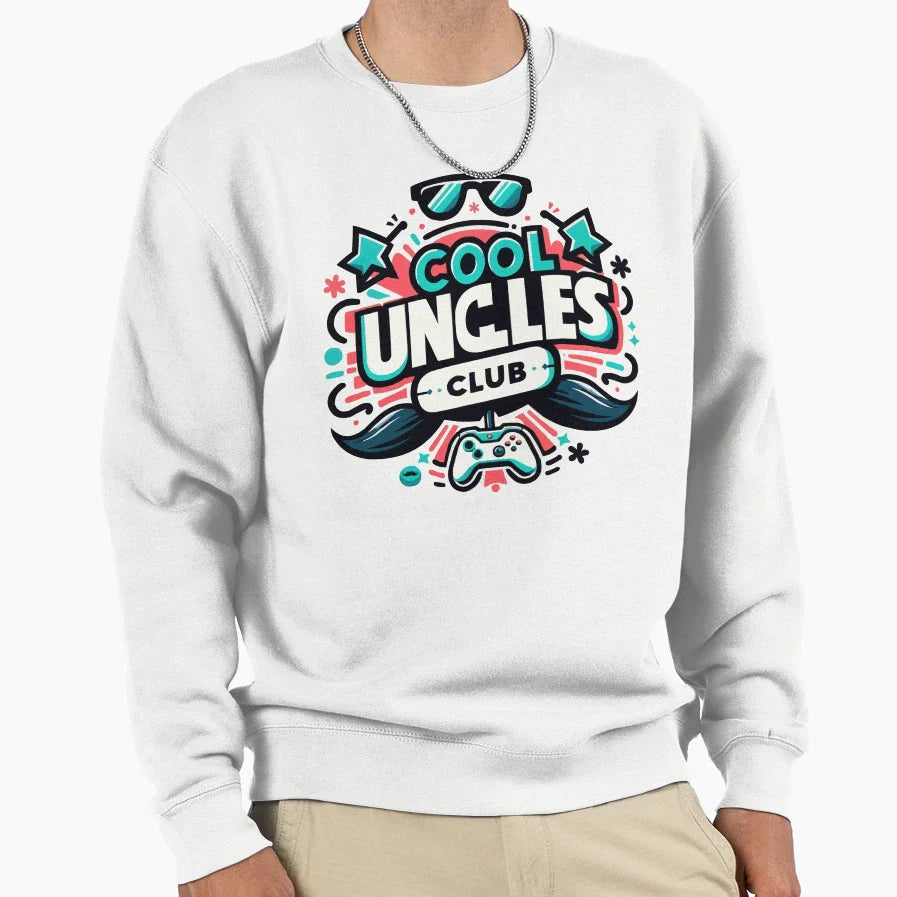 Copy Uncles Club Funny Uncle Gift Sweatshirt - Casual Everyday Wear Unisex