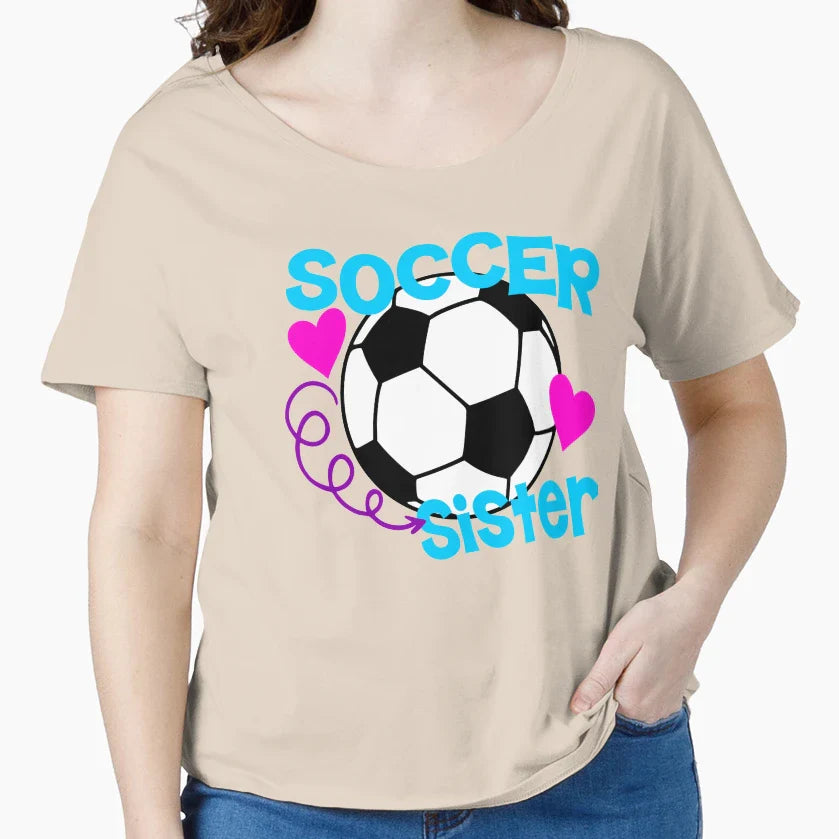 Soccer Sister T-Shirt - Graphic Print Unisex