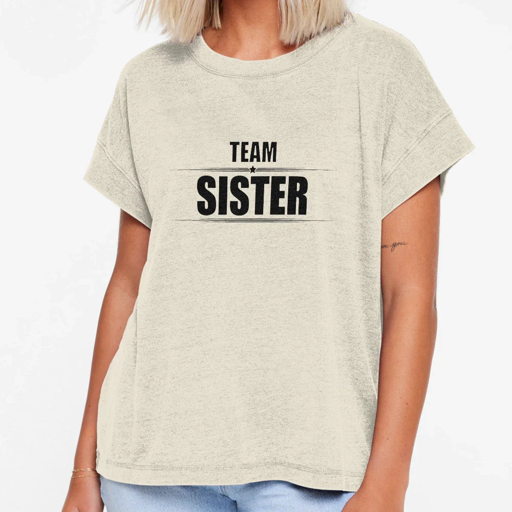 Team Sister T-Shirt - Aesthetic Graphic for Adults
