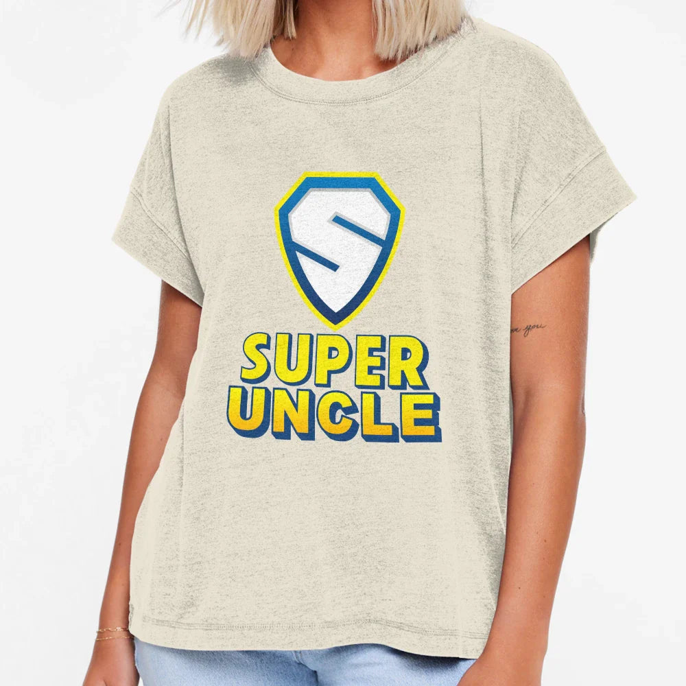 Super Uncle Super Hero T-Shirt - Novelty Apparel for Adults