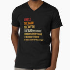 Uncle Myth Bad Influence He Knows T-Shirt - Graphic Print for Adults