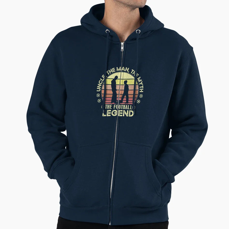 Uncle Myth Football Legend Hoodie - Custom Art Print Men Women