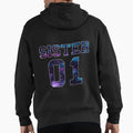 Sister 01 Sister Girlfriend Hoodie - Minimalist Print Unisex