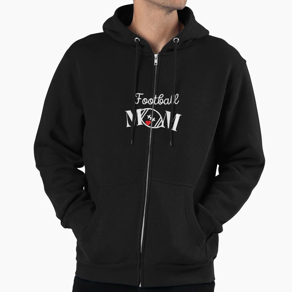 Football Mom Hoodie - Casual Everyday Wear Men Women