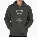 Hockey Sister Like Regular Sister Hoodie - Minimalist Print for Adults