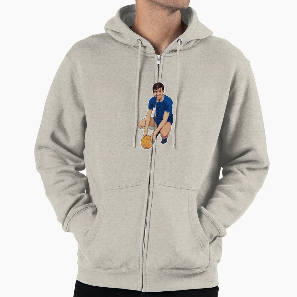 1960S Football Art Hoodie - Casual Everyday Wear Unisex