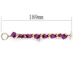 TK3065 - IP Rose Gold(Ion Plating) Stainless Steel Bracelet with Top Grade Crystal  in Rose