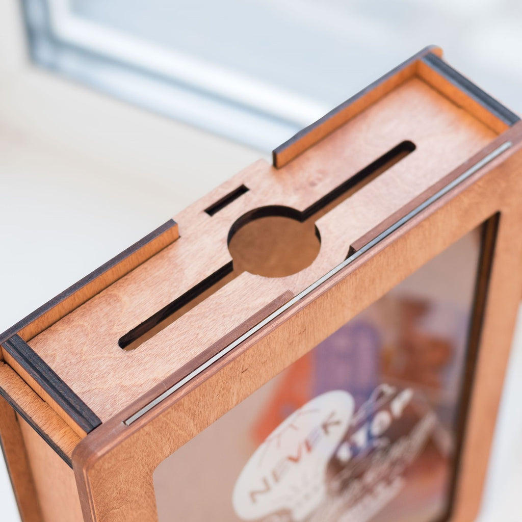 USA Travel Box Dark Walnut