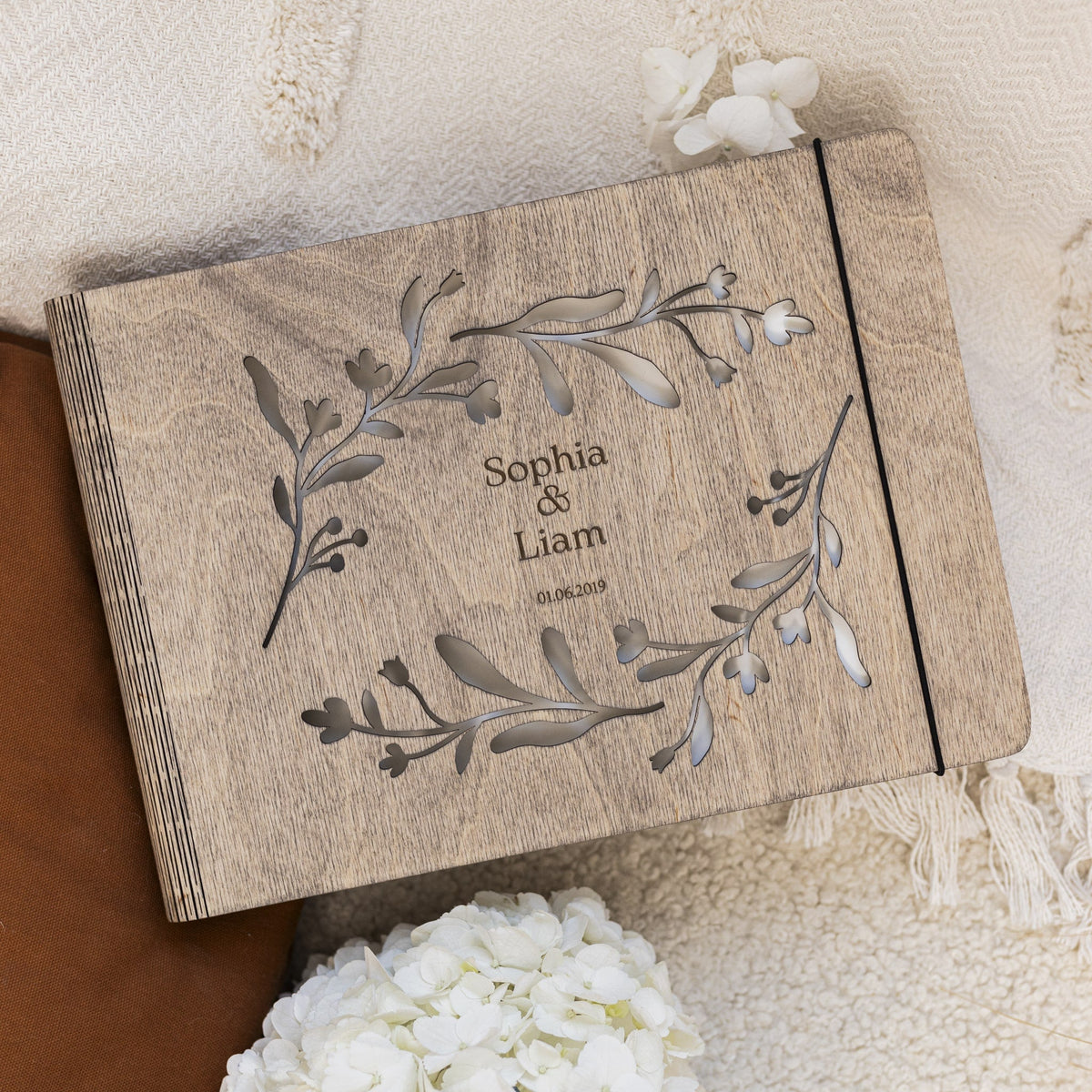 Wooden Photo Album - Vine